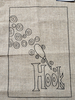 HOOK -  Rug Hooking Pattern on Linen - Deanne Fitzpatrick -07-23 -18