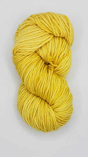 Back Country - CUSTARD - Hand Dyed Chunky Yarn 4 ounces/125g