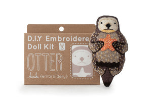 Kiriki Press - OTTER - Embroidery Doll Kit - DIY Plushie Level 3