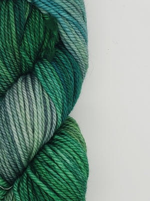 Back Country - BOTTLE GREEN - Hand Dyed Chunky Yarn 4 ounces/125g