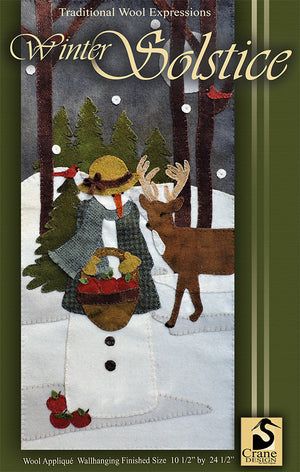 Winter Solstice - Wool Applique Pattern - Wall Hanging