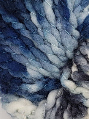 Crimp - RAIN DRIZZLE FOG - Hand Dyed Chunky Textured Yarn - Landscape Shades