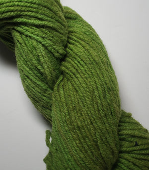 Wonder Woolen - MEADOW GREEN - OOAK Fleece Artist Hand Dyed Yarn 4 ounces/115g