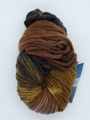 Flouf - EARTH - 100% Merino Chunky - Fleece Artist Hand Dyed Yarn - Brown/Black/Caramel