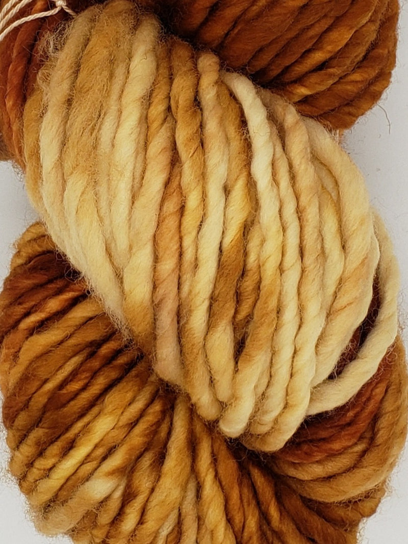 Hand Dyed Yarn Maple Buds Rust Gold Yellow Red Brown Orange Speckled –  Crooked Kitchen Yarn