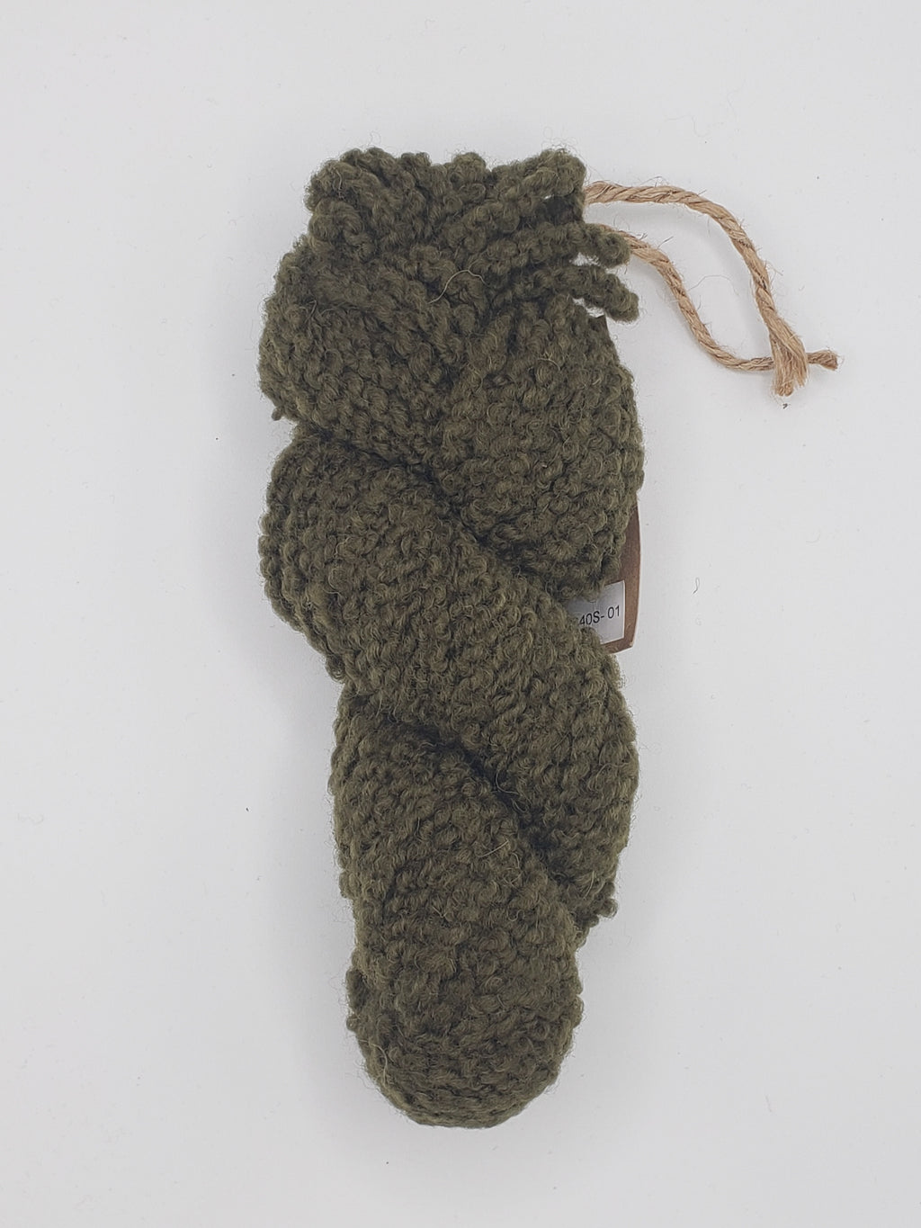 MASHAM BOUCLE Mini-Skein - FIR TREE - Chunky Boucle - Hand Dyed Yarn MA2340S