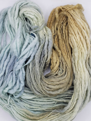 Slubby - GREENWICH DUNES -  National Park Collection - Merino/Blue Face Leicester - Hand Dyed Textured Yarn Thick and Thin