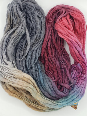 Slubby - FORILLON -  National Park Collection - Merino/Blue Face Leicester - Hand Dyed Textured Yarn Thick and Thin