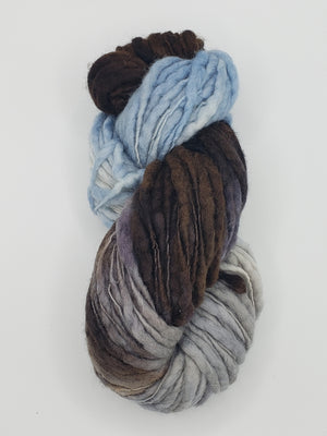 Slubby - SABLE ISLAND -  National Park Collection - Merino/Blue Face Leicester - Hand Dyed Textured Yarn Thick and Thin