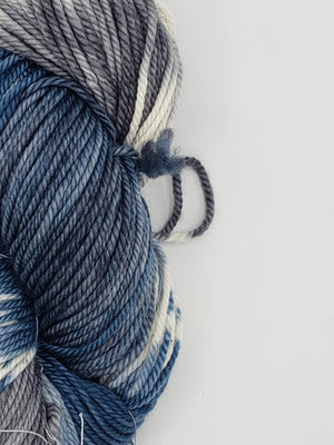 Back Country - RAIN, DRIZZLE, FOG - Hand Dyed Chunky Yarn 4 ounces/125g