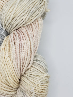 Back Country - IVORY - Hand Dyed Chunky Yarn 4 ounces/125g