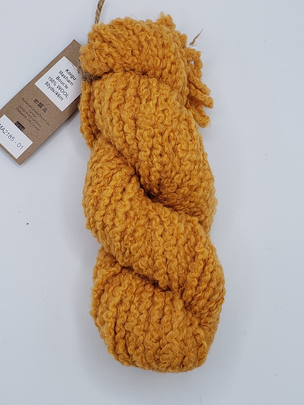 MASHAM BOUCLE Mini-Skein - GOLDENROD - Chunky Boucle - Hand Dyed Yarn MA2185D