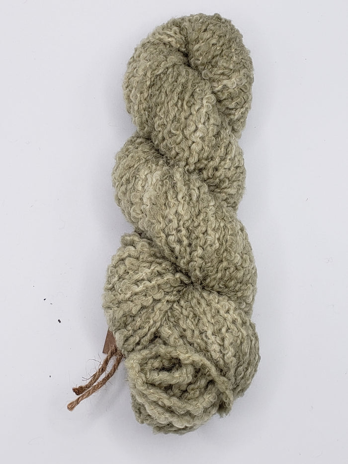 MASHAM BOUCLE Mini-Skein - GREEN HYDRANGEA - Chunky Boucle - Hand Dyed Yarn MA2343
