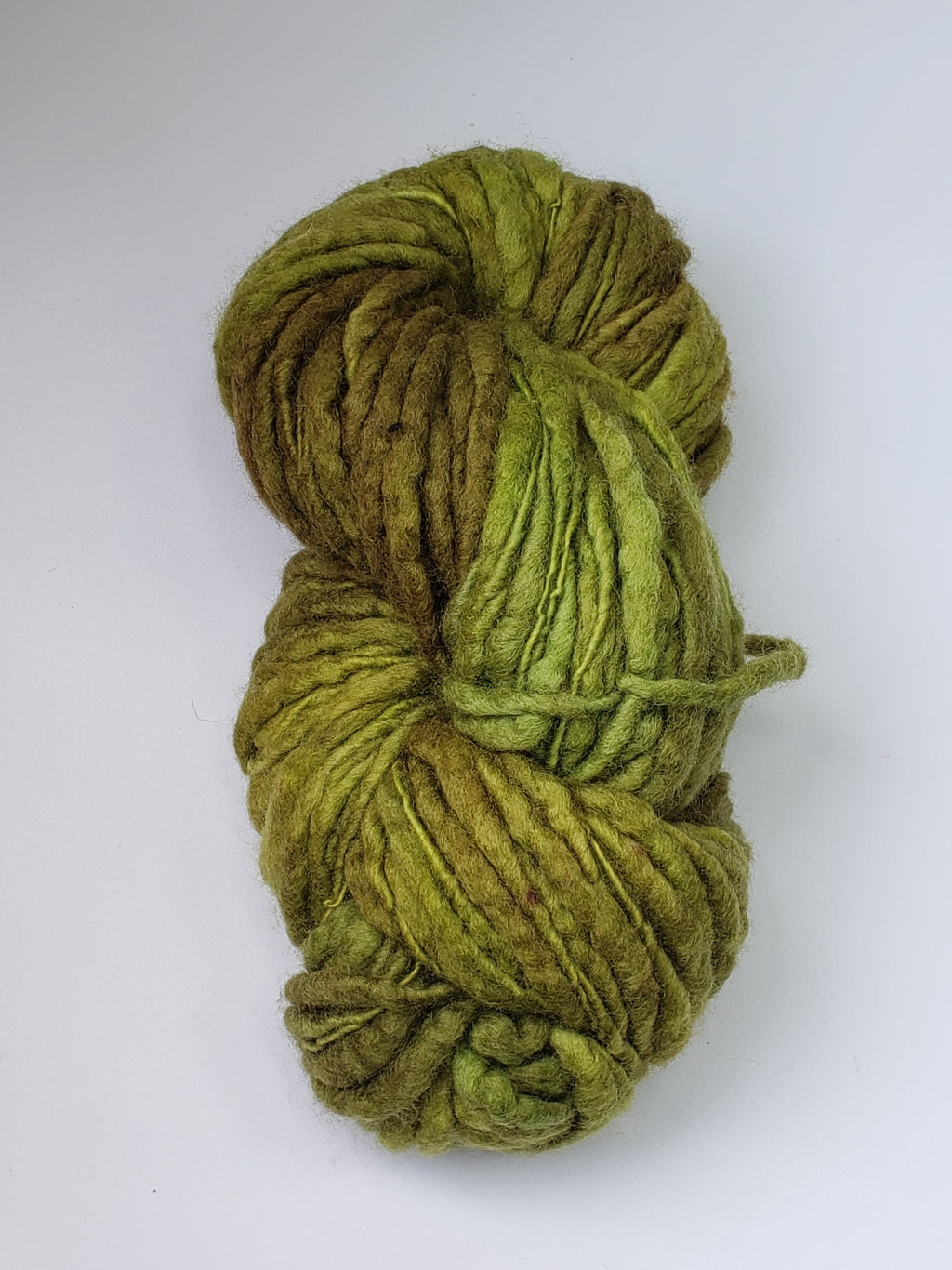 Slubby - PINE -  National Park Collection - Merino/Blue Face Leicester - Hand Dyed Textured Yarn Thick and Thin