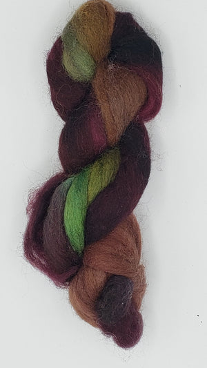 Corriedale Sliver - VICTORIA -  1 OZ Hand Dyed Fleece OOAK