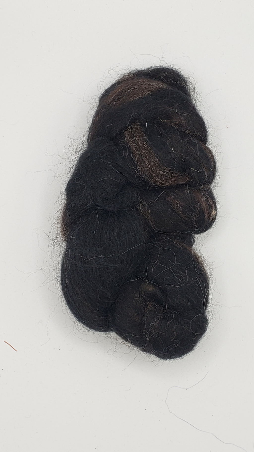 FLEECE - BLACK BROWN -  1 OZ Hand Dyed Fleece