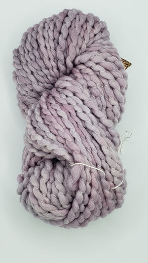 Crimp - LILAC - OOAK Hand Dyed Chunky Textured Yarn - Landscape Shades