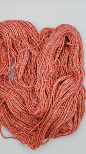 Back Country - CORAL - Hand Dyed Chunky Yarn 4 ounces/125g