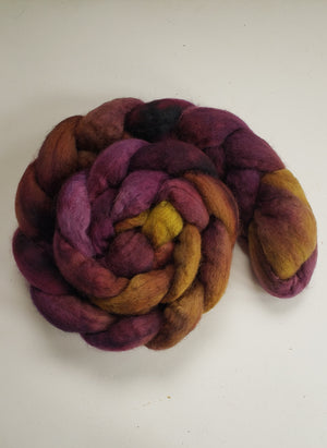 WOOL ROVING - SPRING TULIPS - Hand Dyed - 45GR - B1