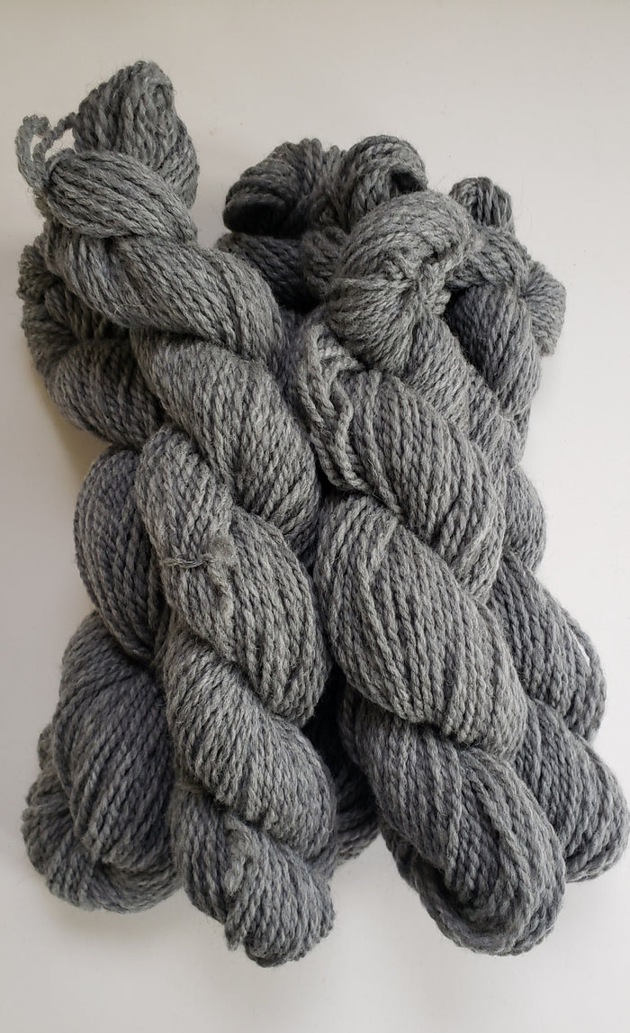 STONE GRAY NEUTRAL -   100% Wool Yarn Skeins - Worsted/Aran WT 40 grams - OOAK - B2