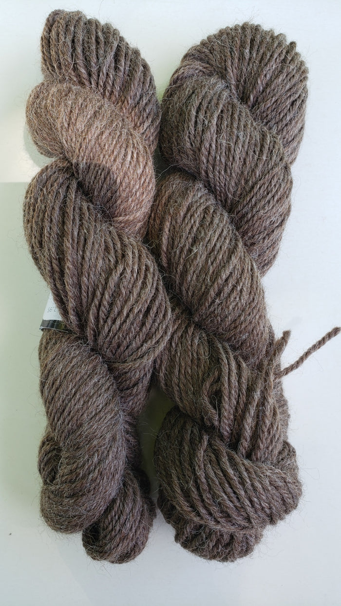 BUCKWHEAT BROWN -   Alpaca/Peruvian Wool Skeins - Worsted/Aran WT 50 grams -  B2