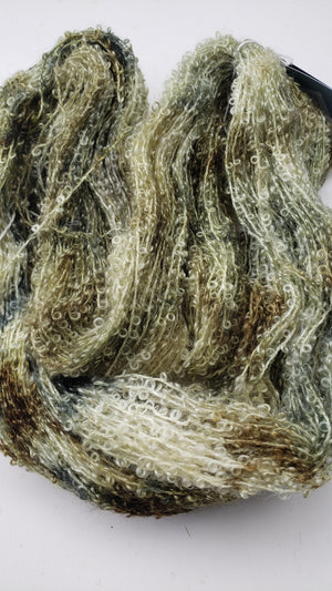 Wool Curly Locks - MEADOWVIEW - OOAK Hand Dyed Textured Yarn