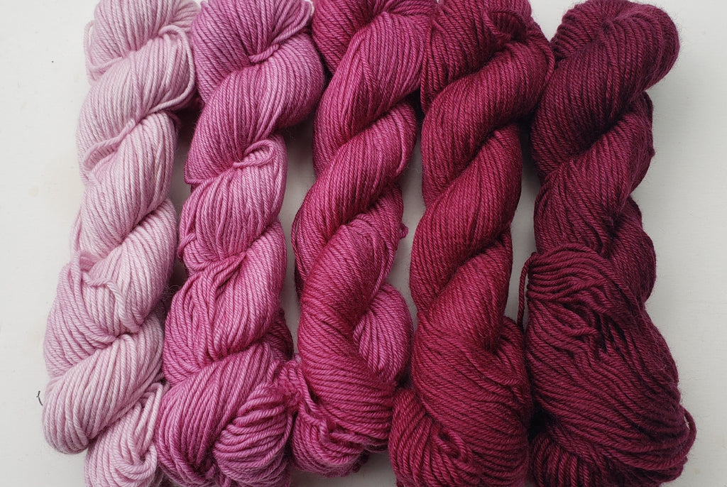 Eden - ISLAND PEONIES - Hand Dyed Worsted Yarn 4 ounces/125g- Fleece Artist