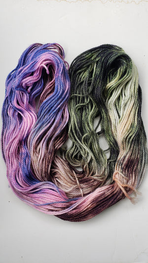 AFW -  SPRING SHOWERS - Extra Fine Merino - Hand Dyed Worsted/Aran Weight Yarn