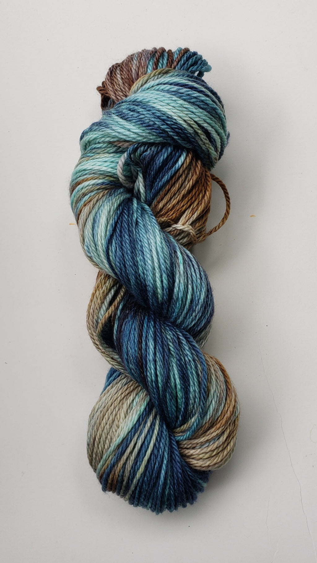 AFW -  HEADED OUT TO SEA - Extra Fine Merino - BLUE Hand Dyed Worsted/Aran Weight Yarn