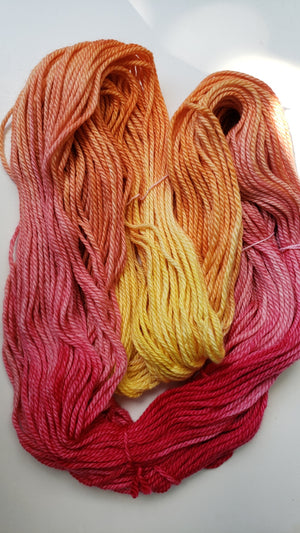 Back Country - MARIGOLDS - Hand Dyed Chunky Yarn 4 ounces/125g