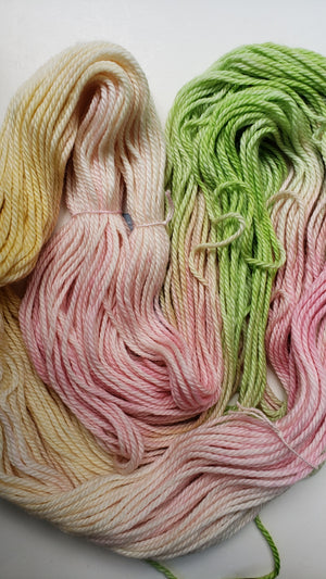 Back Country - APPLE BLOSSOM - Hand Dyed Chunky Yarn 4 ounces/125g