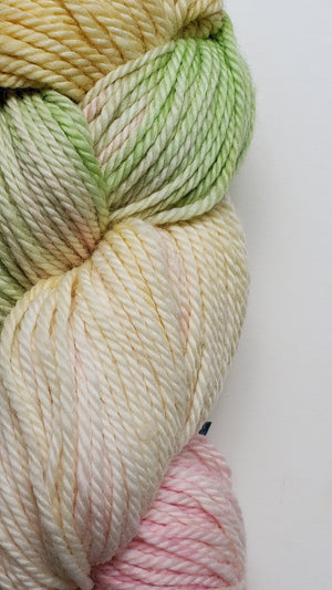 Back Country - APPLE BLOSSOM - Hand Dyed Chunky Yarn 4 ounces/125g