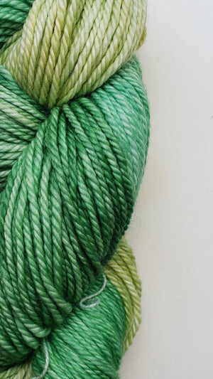 Back Country - PEA SHOOT - Hand Dyed Chunky Yarn 4 ounces/125g