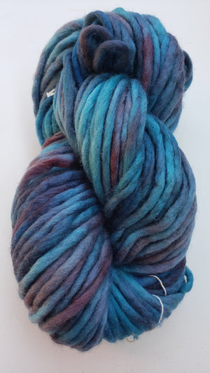 Flouf - ISLAND WATERS - 100% Merino Chunky - OOAK Fleece Artist Hand Dyed Yarn