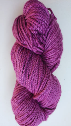 Back Country - RADIANT ORCHID - Hand Dyed Chunky Yarn 4 ounces/125g