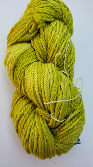 Back Country - CITRON - Hand Dyed Chunky Yarn 4 ounces/125g