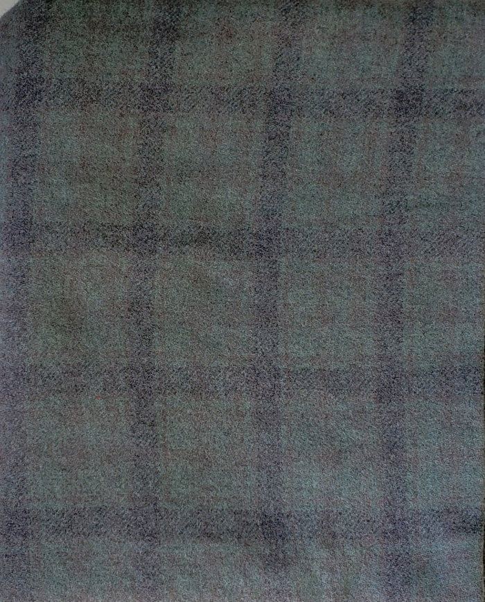 ACADIA GREEN PLAID - 100% Wool Fabric for Rug Hooking or Wool Applique RSS322