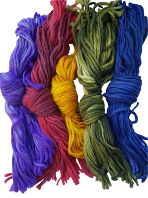 COLOUR WHEEL YARN -   Scandinavian 100% Wool Yarn - Bulky Chunky 5 x 50grams- B2