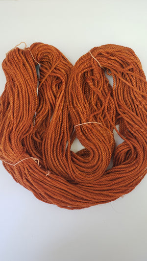 Back Country - PUMPKIN - Hand Dyed Chunky Yarn 4 ounces/125g