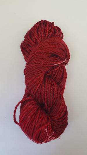 Back Country - RUBY - Hand Dyed Chunky Yarn 4 ounces/125g