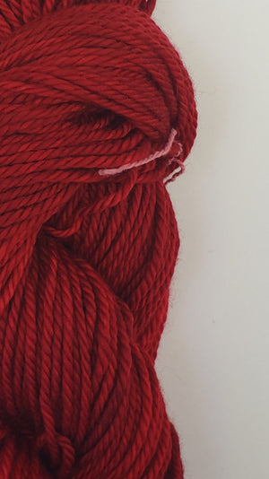 Back Country - RUBY - Hand Dyed Chunky Yarn 4 ounces/125g