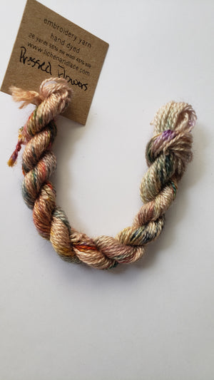 Lichen and Lace Embroidery Thread Wool/Silk - PINK