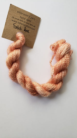 Lichen and Lace Embroidery Thread Wool/Silk - PINK