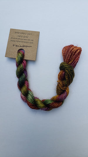 Lichen and Lace Embroidery Thread Wool/Silk - GREEN