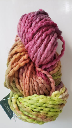 Crimp - ROSE GARDEN - OOAK - Hand Dyed Chunky Textured Yarn - Landscape Shades