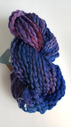 Crimp - HYDRANGEA - OOAK - Hand Dyed Chunky Textured Yarn - Landscape Shades