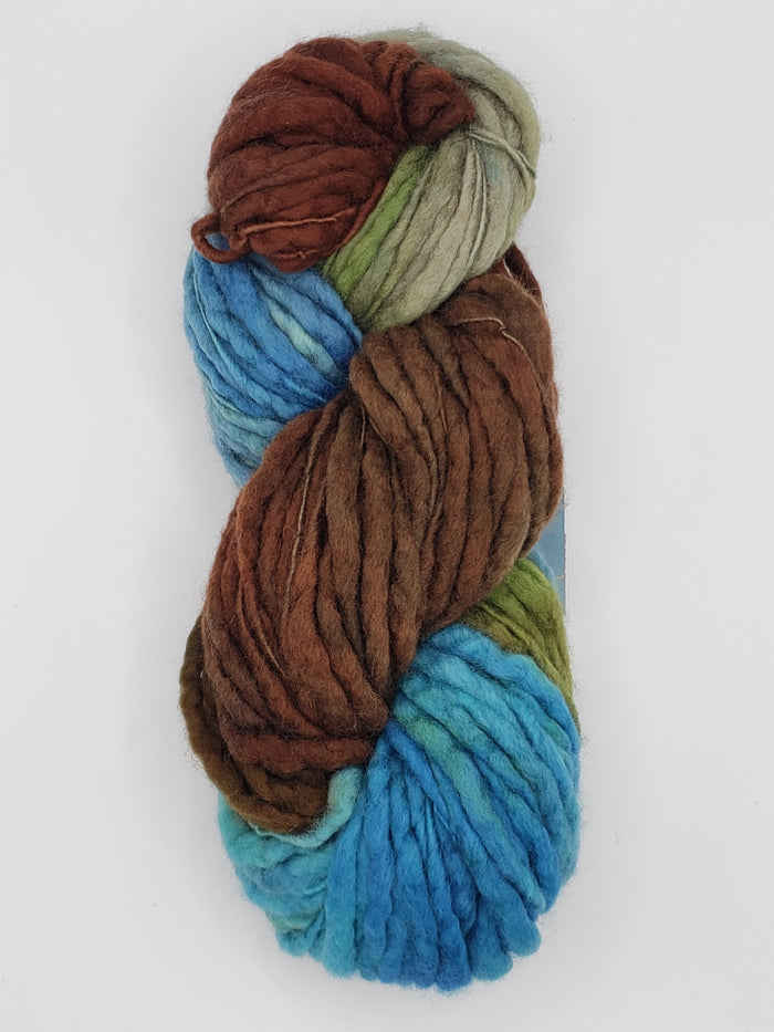 Slubby - FUNDY -  National Park Collection - Merino/Blue Face Leicester - Hand Dyed Textured Yarn Thick and Thin