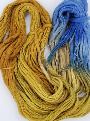 Slubby - GRASSLANDS -  National Park Collection - Merino/Blue Face Leicester - Hand Dyed Textured Yarn Thick and Thin