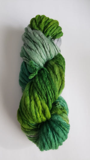Slubby - IRELAND -  Merino/Blue Face Leicester - Hand Dyed Textured Yarn Thick and Thin