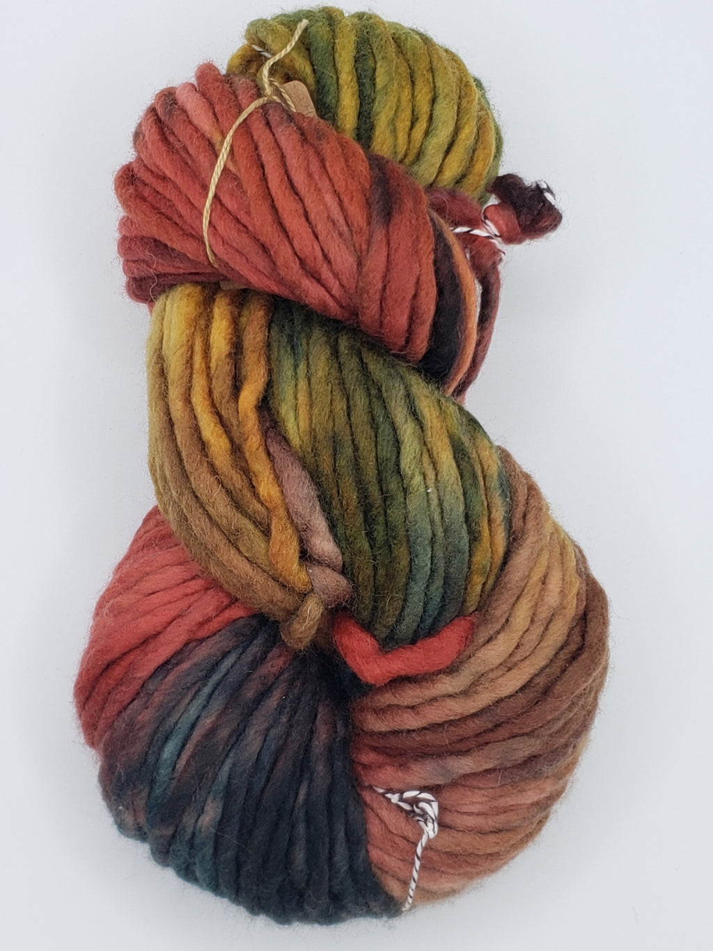 Flouf - APPLE ORCHARD - 100% Merino Chunky - OOAK Fleece Artist Hand Dyed Yarn